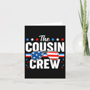 vom Juli Cousin Crew Patriotic American Family Mat Karte