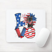 vom Juli Dekoration Patriotische Liebe Französisch Mousepad (Mit Mouse)