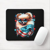 vom Juli Fahne des Patriotischen Pommerschen Hunde Mousepad (Mit Mouse)