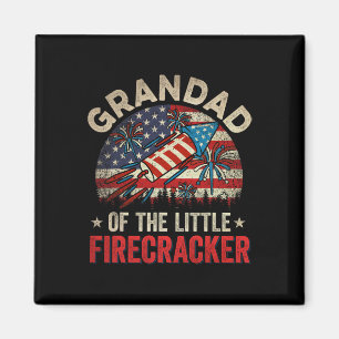 vom Juli Geburtstagsgrandad des kleinen Firecracke Magnet