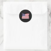vom Juli Oregon Staat American Flag Party Runder Aufkleber (Tasche)