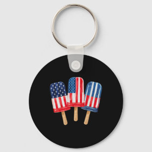 vom Juli Popsiers Womens Patriotic Amerikanische U Schlüsselanhänger