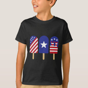 vom Juli Popsison American Flag Patriotic Summer B T-Shirt