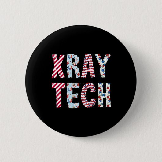 Vom Juli "Röntgen Tech Independence Day American F Button (Vorderseite)