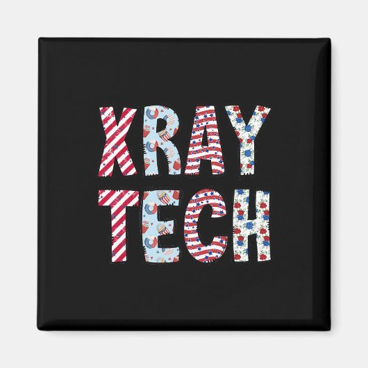 Vom Juli "Röntgen Tech Independence Day American F Magnet (Vorne)