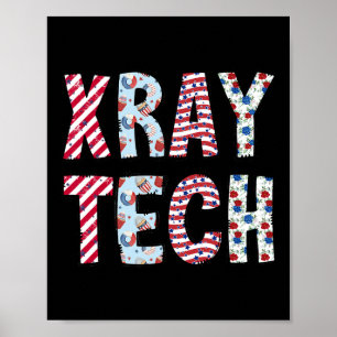 Vom Juli "Röntgen Tech Independence Day American F Poster