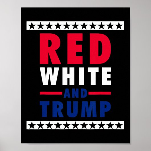 vom Juli Rot Weiß und Trump Poster (Vorne)