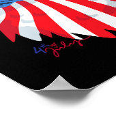 vom Juli S - Patriotische Hemden - Amerikanischer Poster (Ecke)