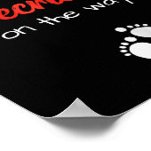 vom Juli Schwangerschaft Shirt Lil' Firecracker au Poster (Ecke)