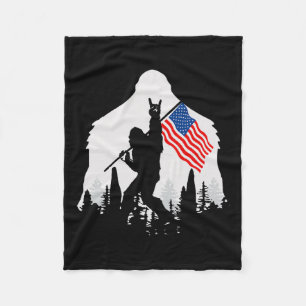vom Juli Shirt Bigfoot Sasquatch, US-amerikanische Fleecedecke