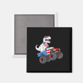 vom Juli T Rex Dino Trex Dinosaur Monster Truck Fi Magnet (Vorderseite/Rückseite)
