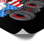 vom Juli T Rex Dino Trex Dinosaur Monster Truck Fi Poster (Ecke)