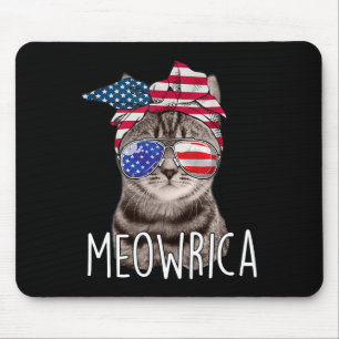 Vom Juli Tag der Unabhängigkeit Meowrica meowrica Mousepad