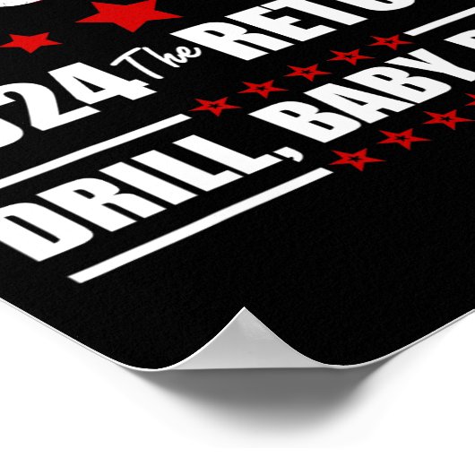 Vom Juli Trump 2024: Bohrbank Poster (Ecke)