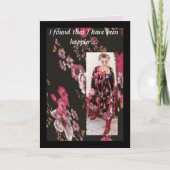 Vom Kaffee zum Orangensaft lustig gehen Karte (Vorderseite)