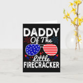Vom kleinen Firecracker Funny 4. Juli Vater Karte (Gelbe Blume)