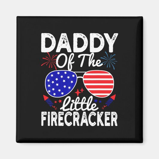 Vom kleinen Firecracker Funny 4. Juli Vater Magnet (Vorne)