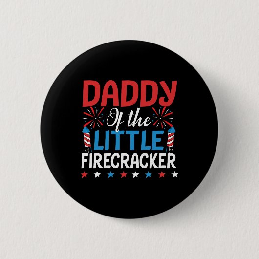Vom kleinen Firecracker Shirt 4. Juli Geburtstag Button (Vorderseite)