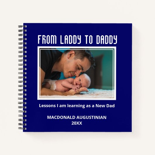 VOM LADDY BIS DADDDY Custom New Dad zum Journal Notizblock (Vorderseite)