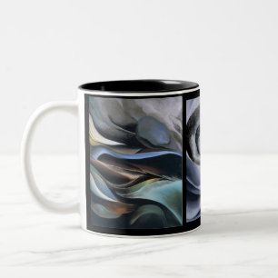 Vom Lake by Georgia O'Keeffe, Zweifarbige Tasse