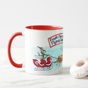 Vom Land des fliegenden Rentiers! Tasse