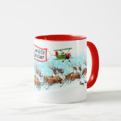 Vom Land des fliegenden Rentiers! Tasse (VorderseiteRechts)