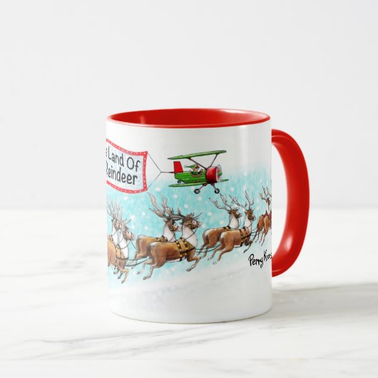 Vom Land des fliegenden Rentiers! Tasse (VorderseiteRechts)