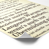 Vom Leben in Motivationen Poster (Ecke)