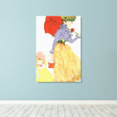 Vom "L'Estampe Moderne" zum Strand, öffentlich Leinwanddruck (Insitu (Holzboden))