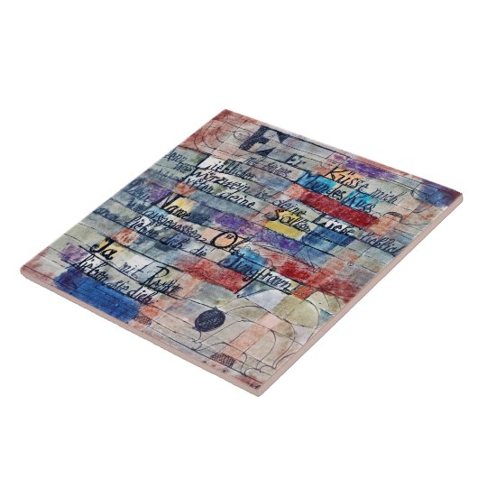 Vom Lied der Lieder, Klee Fliese (Seite)