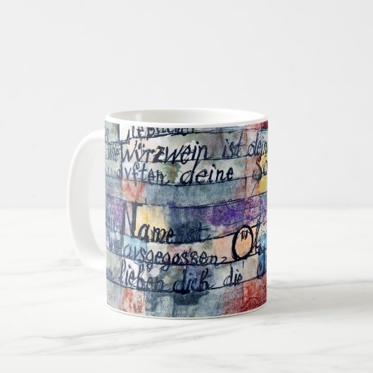Vom Lied der Lieder, Klee Kaffeetasse (Vorderseite Links)