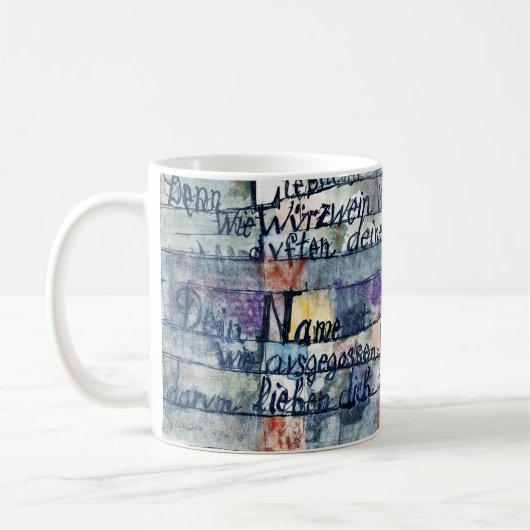 Vom Lied der Lieder, Klee Kaffeetasse (Links)