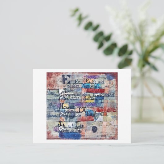 Vom Lied der Lieder, Klee Postkarte (Stehend Vorderseite)