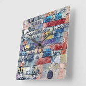Vom Lied der Lieder, Klee Quadratische Wanduhr (Winkel)