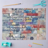 Vom Lied der Lieder, Klee Seidenpapier (Basteln)