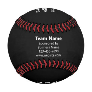 Vom Logo für Firmennamen gesponserter Teamname Baseball