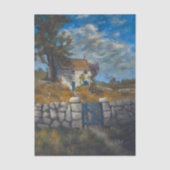 "Vom Markt - Ein englisches Cottage" Seidenpapier (Vorderseite)