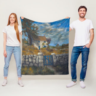 "Vom Markt zurückgezogen - Ein englisches Cottage" Fleecedecke
