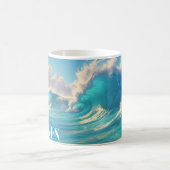 Vom Meer Inspiriert Kraftwellen Kaffeetasse (Mittel)