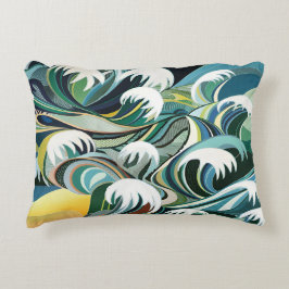 Vom Meer Inspirierte Muster Dekokissen