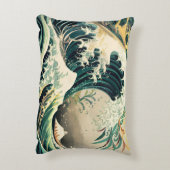 Vom Meer Inspirierte Muster Dekokissen (Rückseite(Vertikal))