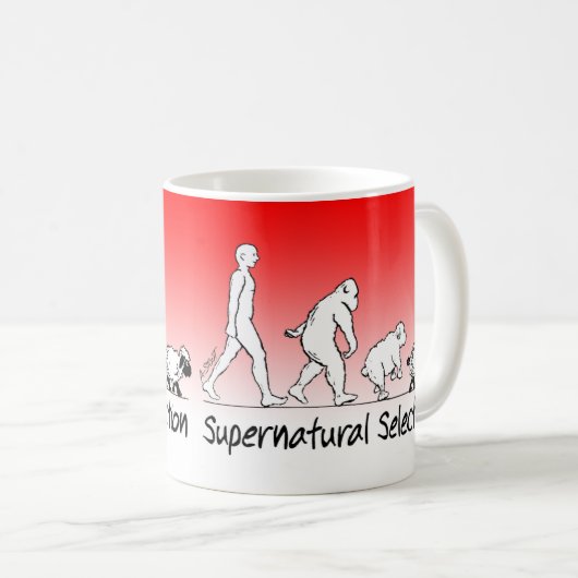 Vom Menschen zum Schaf! Das ist die Evolution (dev Kaffeetasse (VorderseiteRechts)
