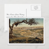 Vom Mount Scopus, Jerusalem, Klassiker des Heilige Postkarte (Vorne/Hinten)