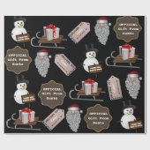 Vom Nordpol Personalisierter Santa Geschenkpapier (Flach)