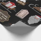 Vom Nordpol Personalisierter Santa Geschenkpapier (Ecke)