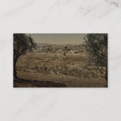 Vom Olivenberg aus, allgemeine Sicht, Jerusalem, Visitenkarte (Rückseite)