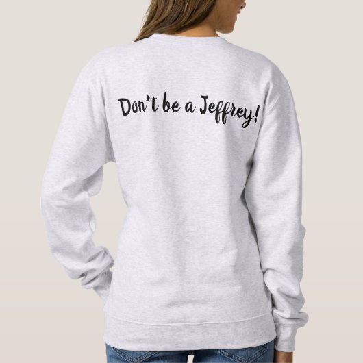 Vom Papier zum Menschen Logo Sweatshirt (Rückseite)