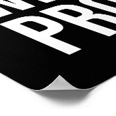 vom Prozess besessen sein - Motivierend Poster (Ecke)