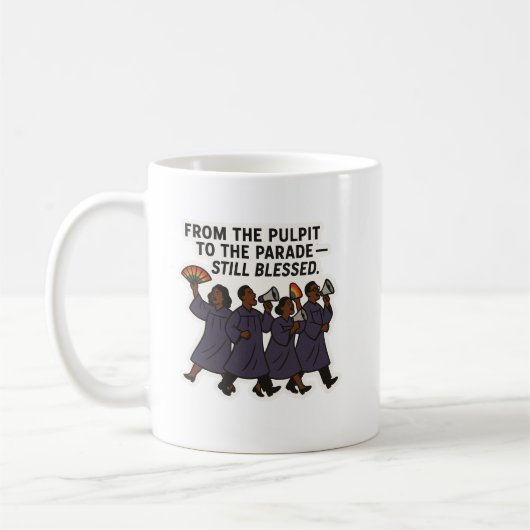 Vom Pulpit zur Parade Tasse (Links)