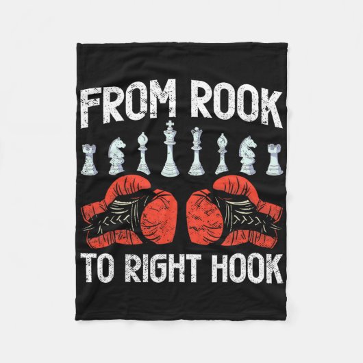 Vom Rook bis zum richtigen Hook Schachboxfusion Fleecedecke (Vorderseite)
